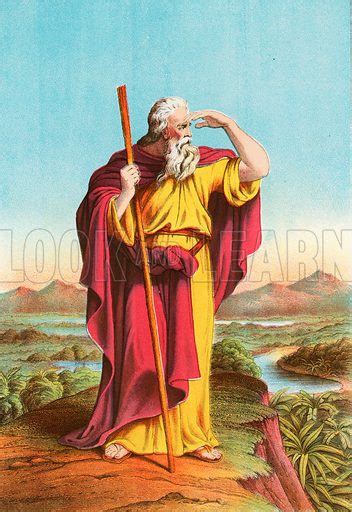 Moses Viewing The Promised Land Stock Image Look And Learn
