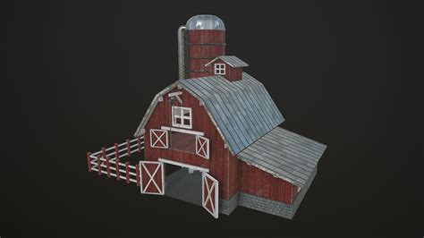 3d Barn Farm Turbosquid 1709155