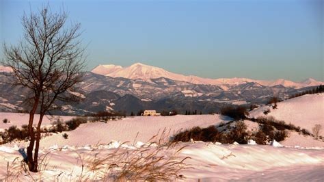 Immagini Belle Paesaggio Natura Selvaggia Montagna La Neve
