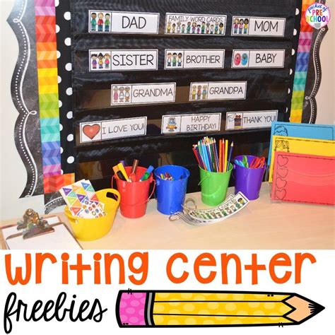 Writing Center Freebies Perfect For Preschool Pre K And Kindergarten