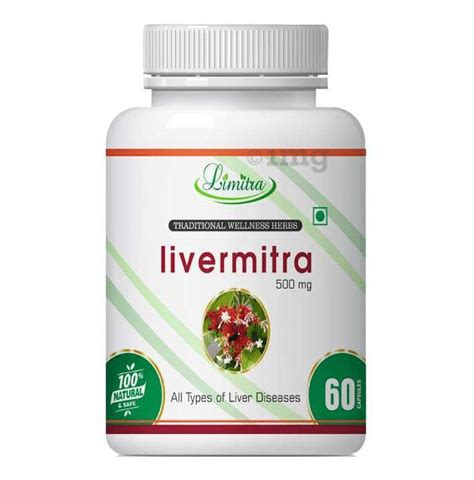 limitra livermitra 500mg capsule buy bottle of 60 0 capsules at best price in india 1mg