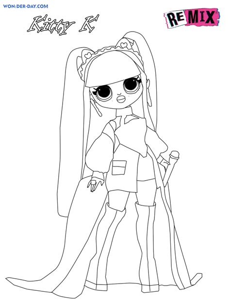 Omg Fashion Lol Omg Doll Coloring Pages Kitty K Lol Surprise Omg