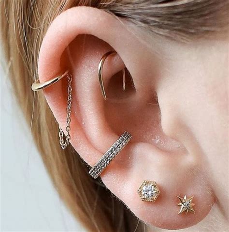 Pin En Double Cartilage Piercing