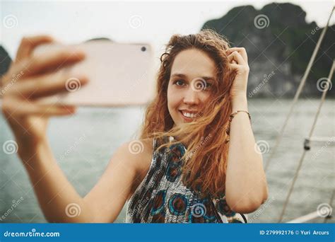 Epic Experiences Make For Epic Selfies A Young Woman Taking Selfies On