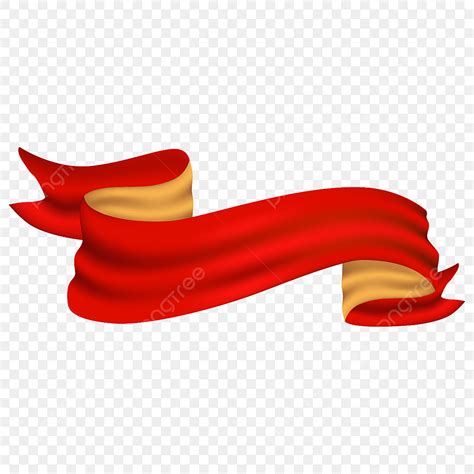 Gold Ribbon Clipart Png Images Red Gold 3d Ribbon Vector Ribbon Red
