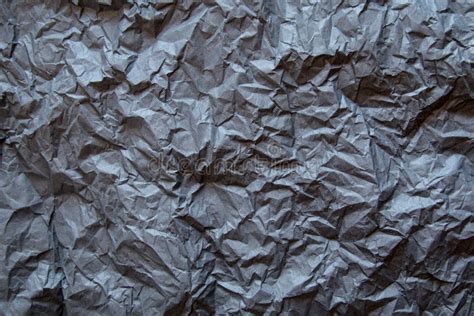 Abstract Black Crumpled Paper Background Stock Photo Image Of Texture