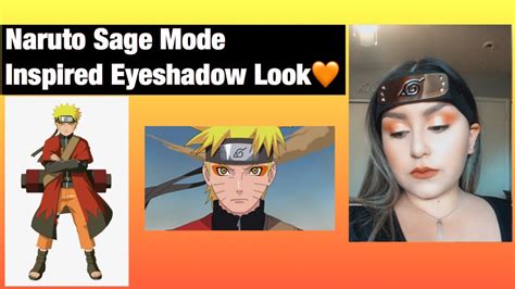 Naruto Sage Mode Inspired Eyeshadow Look Naruto Shippuden Youtube