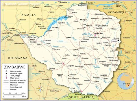Online zimbabwe map showing major places in zimbabwe. Zimbabwe | Africa Forward