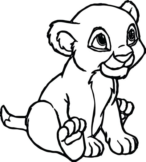 Cartoon Lion Coloring Pages