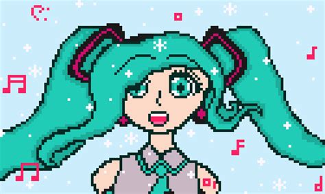 Anime Pixels Free Draw 2 Hatsune Miku Pixel Art Maker