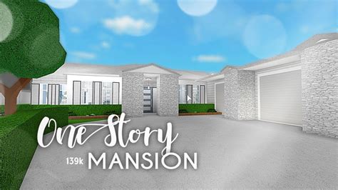 Roblox Bloxburg One Story Mansion Youtube