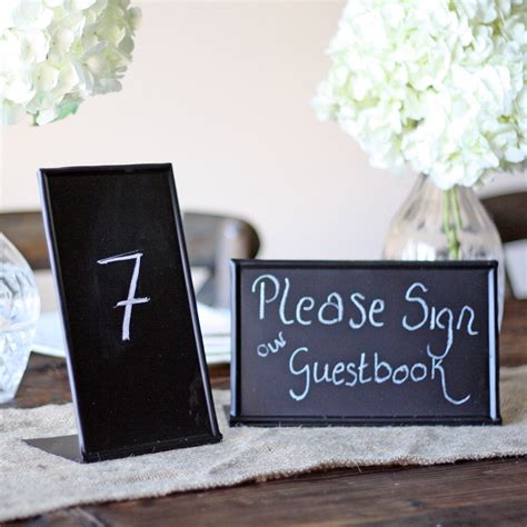 Blackboard Sign Free Standing - Wedding Table Numbers / Notices - The ...