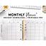 FREE Monthly Planner Printable PDF  World Of Printables