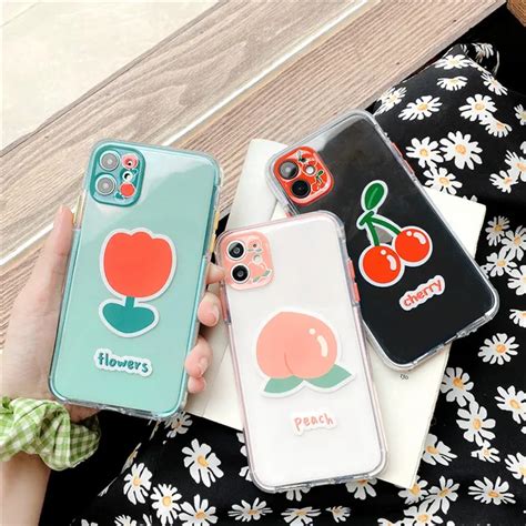 Cute Cherry Peach Soft Phone Cases For Iphone Free Worldwide Shipping