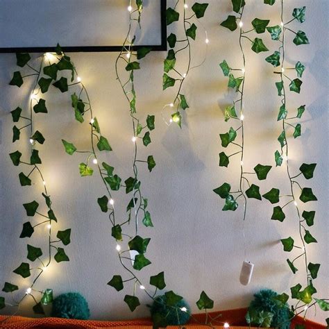 2m Led Artificial Vine Decor Hanging Vine Lights I 2021 Værelse