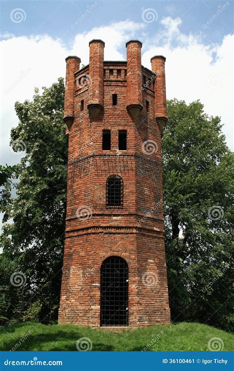 Old Castle Lookout Tower Stock Image Image 36100461