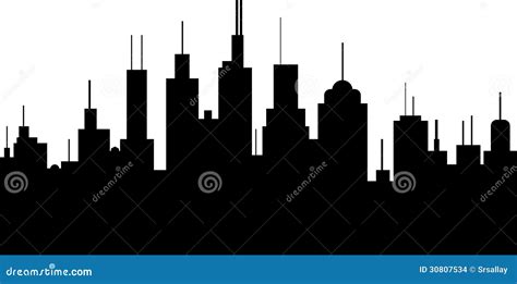 Generic City Skyline Stock Illustration Illustration Of Sketch 30807534