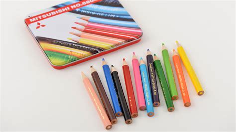 Mini Colored Pencils 12 Color Set Techo Lineup Hobonichi Techo 2017