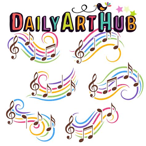 Colorful Music Clip Art Set Daily Art Hub Free Clip Art Everyday