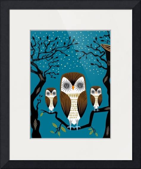 Three Lazy Owls Limited Edition Print By Oliver Lake Owl Art Print