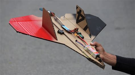 Cardboard Rc Airplane Diy Cardboard Aeroplane Youtube