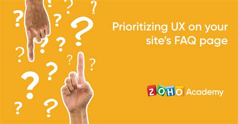 prioritizing ux on your faq page zoho academy