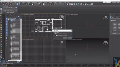 How To Start In 3d Max From Autocad 2d Drawing Start To Finish Day 01