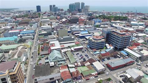 Port Of Spain Part 2 Trinidad Aerial View Youtube