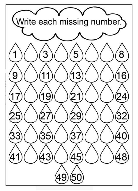 Printable Worksheets For Kindergarten Math Printable Blank World