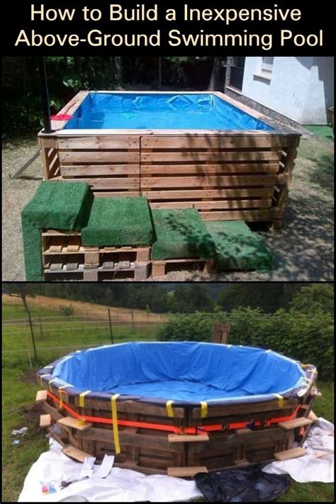 Pictures of above ground pools with decks. Build yourself an above-ground pool with a deck using the cheapest materials available! | Diy ...