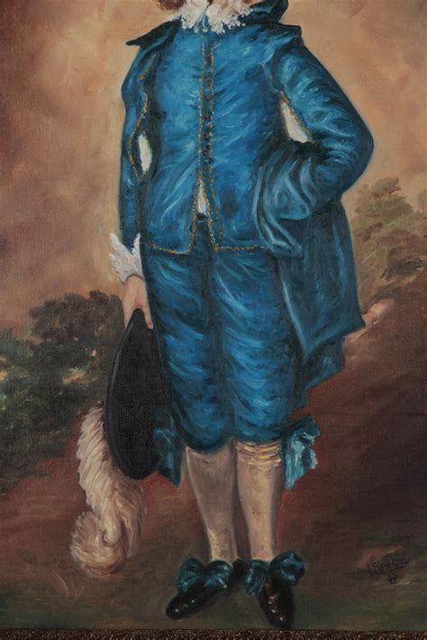 Oil Painting After Thomas Gainsborough The Blue Boy Ebth