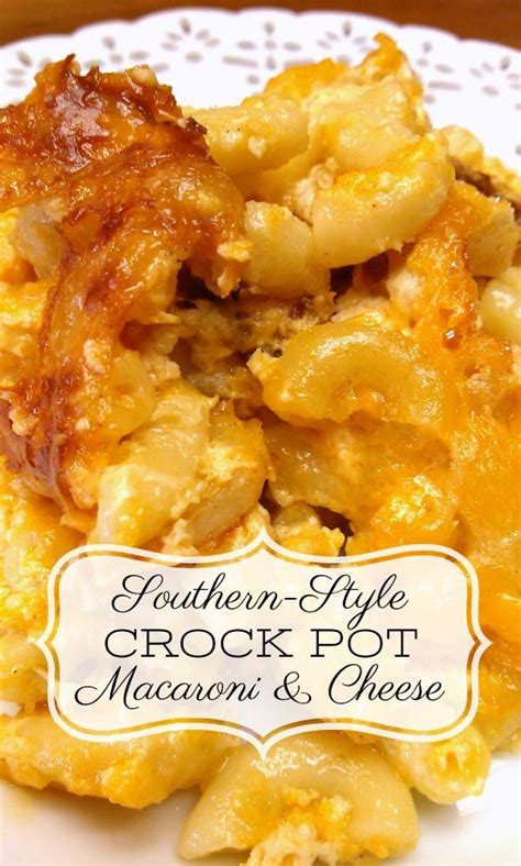Yall this baked macaroni and cheese is full of soul!! Southern-Style Crock Pot Macaroni & Cheese | Recipe in ...
