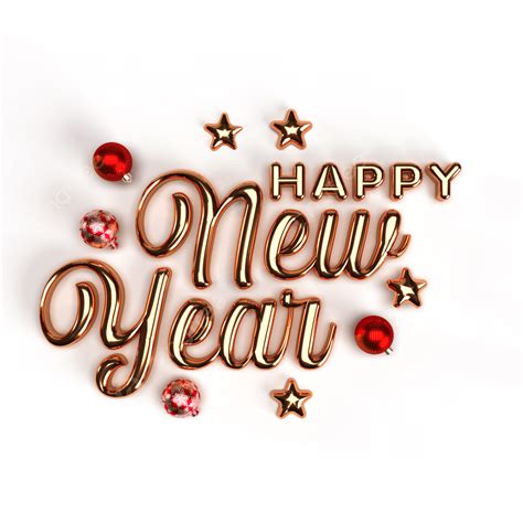 new year 3d vector happy new year lettering calligraphic 3d christmas design element happy new