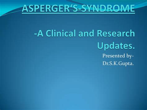 Asperger Syndrome Pdf Asperger Syndrome Autism Spectrum