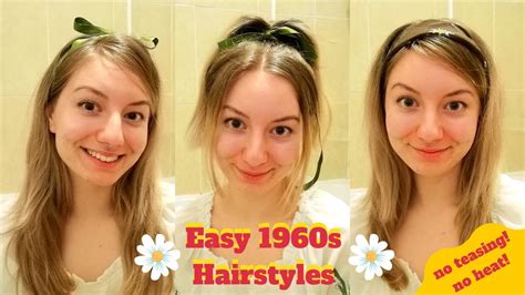 This bee hive hair style has elegance and sophistication they are also very easy to grow out if you don't love them, she states. EASY 60s 70s Inspired Hairstyles (NO TEASING & NO HEAT ...