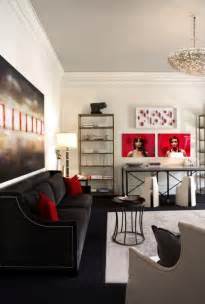 Black is definitely a color that many are afraid to use in interior design. 100+ Best Red Living Rooms Interior Design Ideas