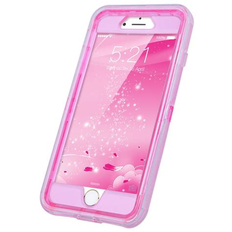Apple Iphone 8 Iphone 7 Tough Defender Sparkling Liquid Glitter Heart