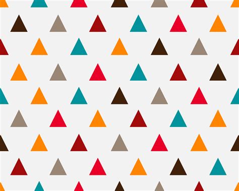 Abstract Colorful Geometric Triangle Seamless Pattern