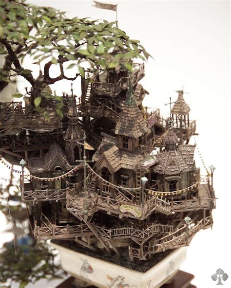 When i was a child, i was hooked on playing with model trains. Bonsai treehouses - Bonsai Empire