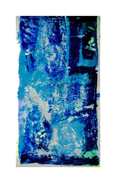 Azul 3 Fina Lámina De Arte Giclee Abstracto Arte Pared Etsy