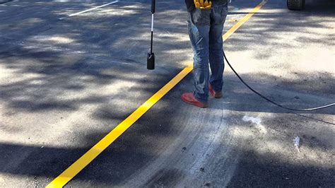 Thermoplastic Road Striping Youtube