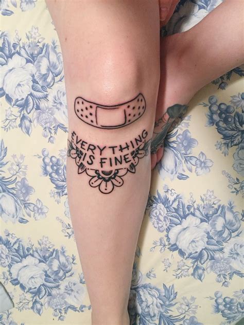 Pin By Amanda Moreno On Inked Knee Tattoo Tattoos Bandaid Tattoo