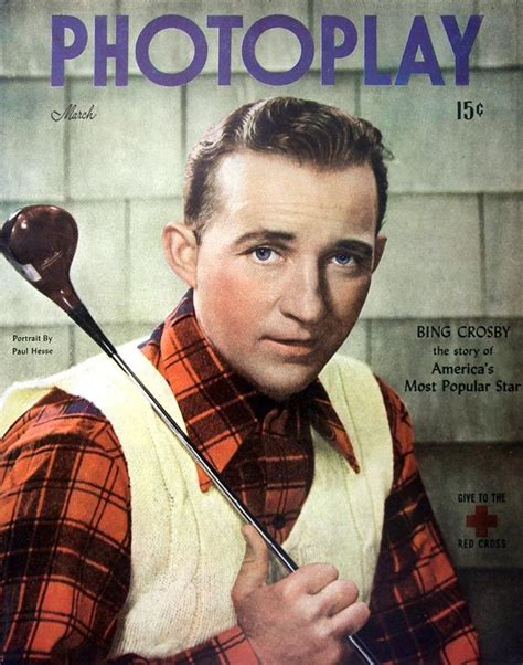 Golf Bing Crosby Photoplay Magazine March 1947 Bing Crosby Crosby