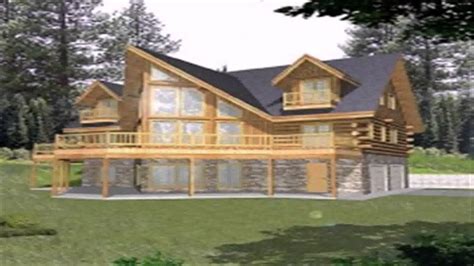 Log Cabin Floor Plans With Walkout Basement Youtube