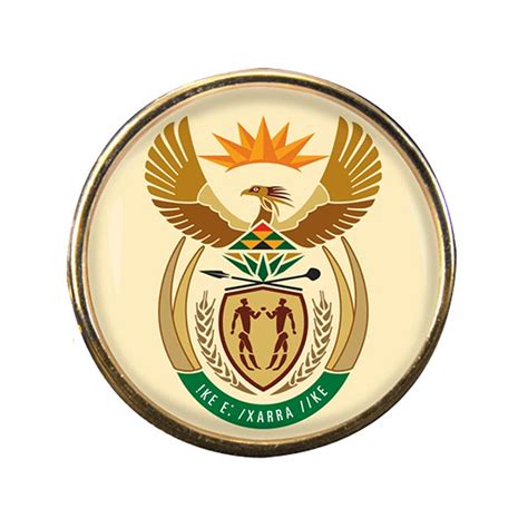 Uk T Shop Crest South Africa Round Pin Badge