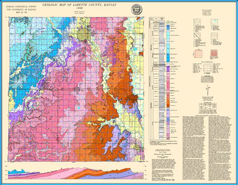 Kgs Geologic Map Labette Large Size