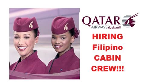 Check spelling or type a new query. Qatar Airways Hiring Female Cabin Crew in Manila, Clark, Cebu