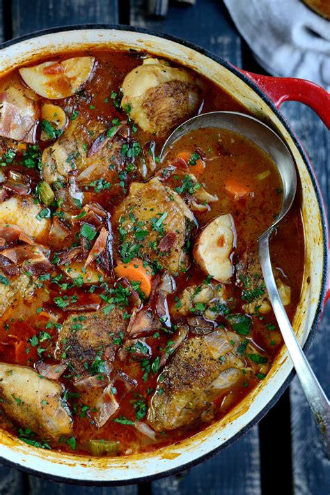 It takes less than thirty minutes to make and the result is a steaming bowl of comfort food. Simply Scratch Braised Chicken Stew - Simply Scratch