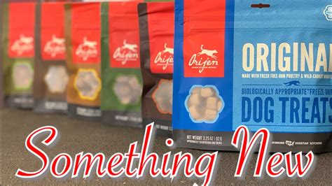 We use orijen freeze dried paddies as sprinkles. Orijen Dog treats review - YouTube