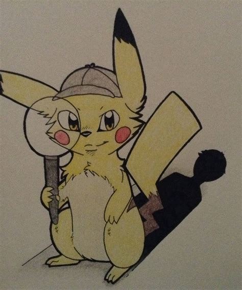Detective Pikachu Drawing By Shadowfox10 On Deviantart